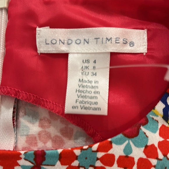 London Times floral print mini dress - Picture 4 of 5